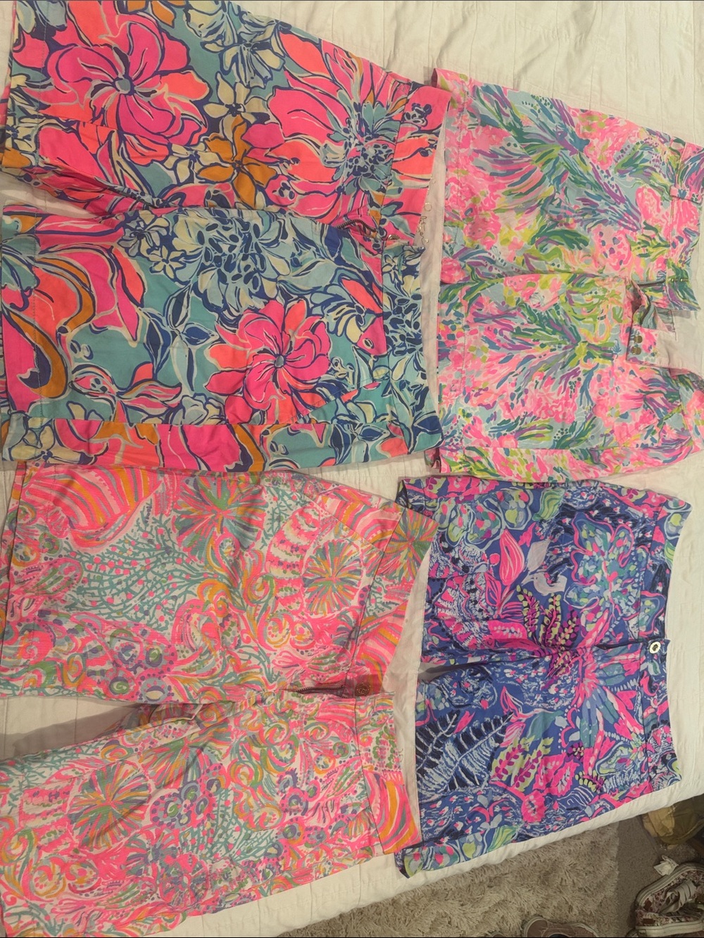 4 pair Lilly Pulitzer size 10 Chipper Shorts